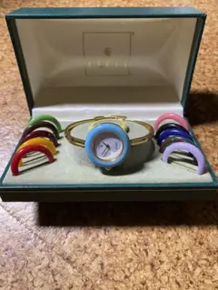 【稼働品】GUCCI グッチ 時計 チェンジベゼル ゴールド 11/12