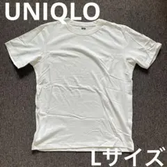 UNIQLO ユニクロ クルーネックTシャツ（半袖）Lサイズ 白 ホワイト