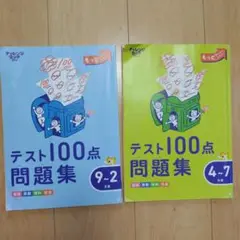 テスト100点問題集 9-2月 4-7月　３年生　チャレンジ　進研ゼミ　ドリル