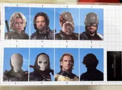 サンダーボルツ　アベンジャーズ　バッキー　ステッカー　証明写真　マーベル　シール