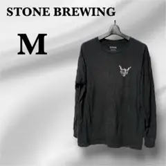 STONE BREWING 【M】ブラック ロングスリーブシャツ バックスタイル