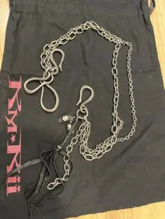 kmrii 14th if6w9 ウォレットチェーン 骸骨 スカル 牙 ステンレス スカル ウォレットチェーン [wc046] | ウォレット