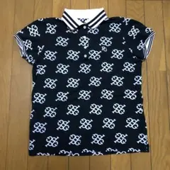 パーリーゲイツ ポロシャツ モノグラム ブラック
