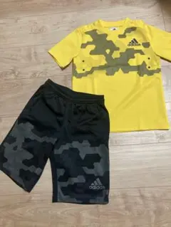 adidas 上下セット イエロー/ブラック