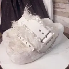 DimMoire【ディムモアール】ファー×スタッズサンダル/Black DimMoire【ディムモアール】ファー×スタッズサンダル/Black