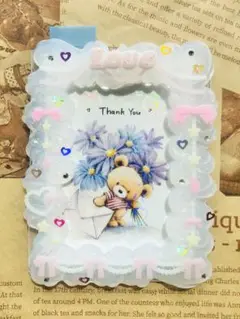 トレカデコ ホイップデコ トレカケース Love ピンク リボン レース