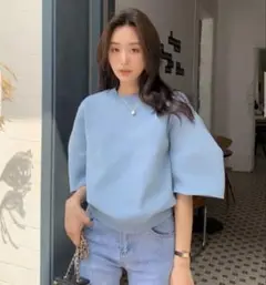 birthday bash VOLUME SLEEVE KNIT TOPS