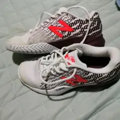 New Balance テニスシューズ ホワイト/レッド