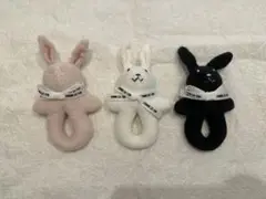 コムサイズム　ラトル　うさぎ　3点セット　未使用