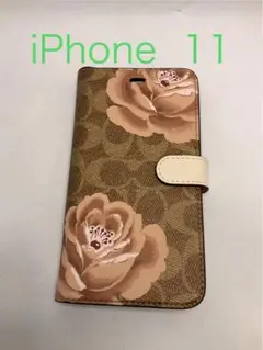【新品未使用】Coach-Folio iPhone 11 Khaki/Pink