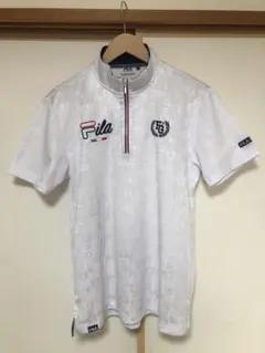 フィラゴルフ メンズ ハーフジップシャツ ホワイト Lサイズ【未使用品】