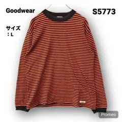 【即購入OK】Goodwear 長袖Tシャツ サイズL ボーダー