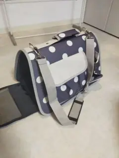 キャリーバッグ水玉柄 小型犬用