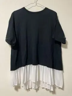GU TレディースTシャツ プリーツ