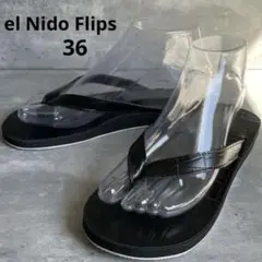 【極美品】el Nido Flips エルニドフリップス レザー トングサンダル