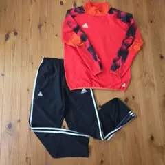 adidas ピステ上下 150 赤 サッカー ジャージ アディダス レッド