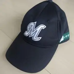 黒キャップ　千葉ロッテマリーンズ　帽子