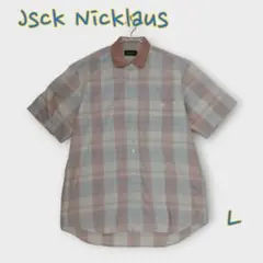 ＊ジャックニクラス＊Lサイズ シャツ トップス 半袖 チェック柄