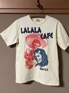 刺繍&刺し子ステッチLALALA T-シャツ　イエローMサイズ