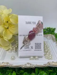 ヘアクリップ　髪留め　薔薇　パール　ストーン　春　　M-151