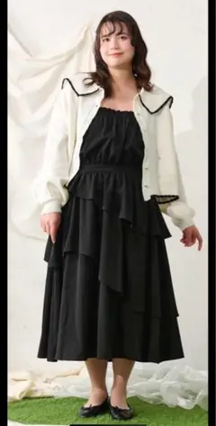 ルオシー XL アシメデザインキャミワンピースLouiosy