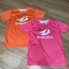 ZHOUKA スポーツシャツ オレンジ ピンク 140/72A ゾカ