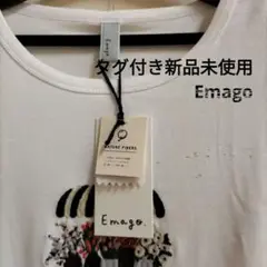 タグ付き新品未使用　Emago. 花屋刺繍 ホワイトTシャツ