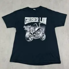 フルーツオブザルーム　アメリカンバイク　カスタム　Tシャツ　古着　ブラック黒　L