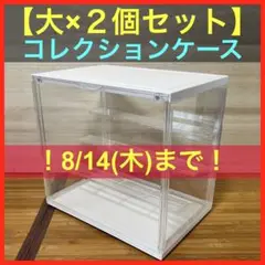 【大サイズ2個セット】透明アクリルコレクションケース