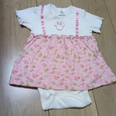 ベビードール ミニー ロンパース 80cm ピンク
