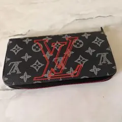 Louis Vuittonではありません 長財布 ブラック/レッド