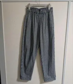 GU 321-333979 シェフパンツ　ヒッコリー柄