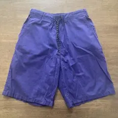 キッズ パンツ 160 紫 グローバルワーク 短パン ハーフパンツ