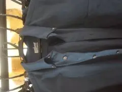 無印良品　ネイビー ボタン付きシャツ Lサイズ