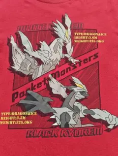 ポケットモンスター ホワイトキュレムブラックキュレム Tシャツ 150 赤