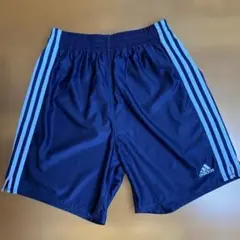 adidas ネイビー ハーフパンツ 3本ライン Lサイズ