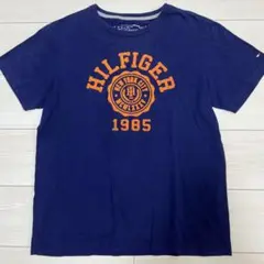 Hilfiger Tシャツ L ネイビー 1985年