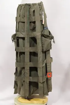 ILLIGデットストック品　ウインドペンデザイン　ロングスカート　カーキ　Ｓ