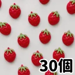 いちご 苺 ストロベリー 果物 デコレーションパーツ パーツ 30個