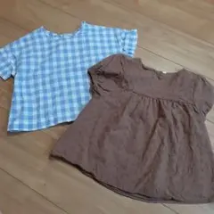 半袖　Tシャツ　130　2枚セット　無印　無印良品　女の子　トップス