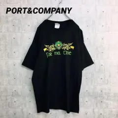 x0119 ポートアンドカンパニー Tシャツ 黒 XL