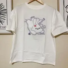新品⭐️ Tシャツ トップス レディース うさぎのイラスト 大きいサイズ 半袖