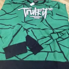 Trukfit トラックフィット　グリーン グラフィックトレーナー　古着　輸入品