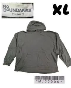 no boundariesスウェットパーカー XL フーディー無地