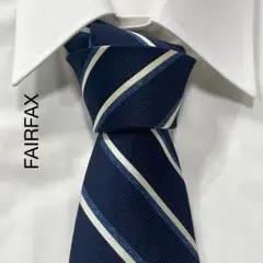 TG2468 FAIRFAX レジメンタル ストライプ シルク ネクタイ 日本製