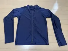 160cm ネイビー ジッパー付き ラッシュガード
