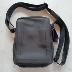 LANVIN ランバン ナイロン 本革 レザーショルダーバッグ