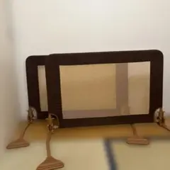 ブラウン メッシュ ベビー用安全柵