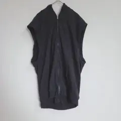 GAP フード付きブラックベスト M ジップアップ メンズ ギャップ