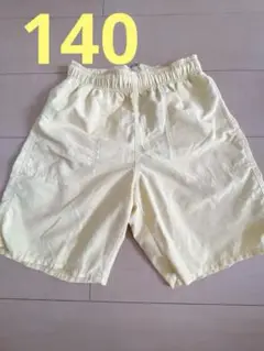 イエロー 半ズボン ウエストゴム